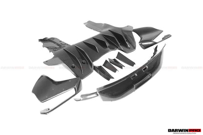 2011-2017 McLaren MP4 12C & 650S Rebel Performance Style Partial Carbon Fiber Rear Bumper - DarwinPRO Aerodynamics