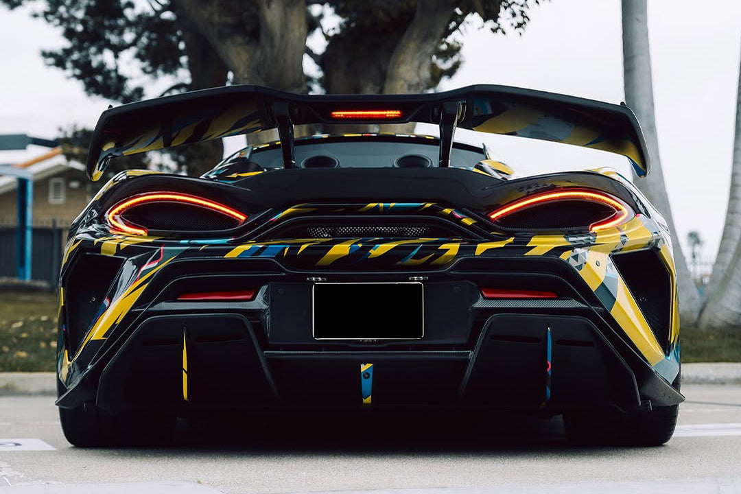 DarwinPRO 2018-2021 McLaren 600lt BKSS Style Partial Carbon Fiber Rear Bumper - DarwinPRO Aerodynamics