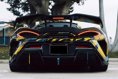DarwinPRO 2018-2021 McLaren 600lt BKSS Style Partial Carbon Fiber Rear Bumper - DarwinPRO Aerodynamics