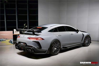 DarwinPRO 2019-2024 Mercedes Benz AMG GT50 GT53 GT43 GT63 GT63S 4Door Coupe X290 IMP Ver.2 Design Part Carbon Fiber Rear Bumper