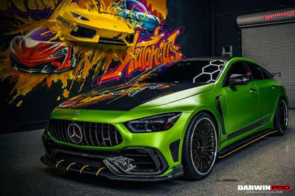 DarwinPRO 2019-2024 Mercedes Benz AMG GT50 GT53 GT43 GT63 GT63S 4Door Coupe X290 IMP Performance Ver.2 Part Carbon Fiber Front Bumper