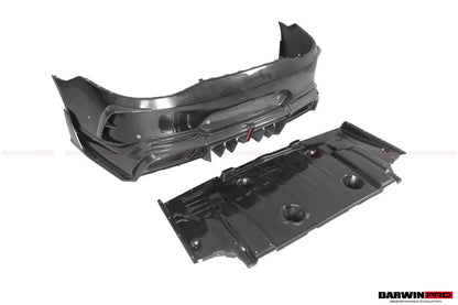 DarwinPRO 2019-2024 Mercedes Benz AMG GT50 GT53 GT43 GT63 GT63S 4Door Coupe X290 IMP Ver.2 Design Part Carbon Fiber Rear Bumper