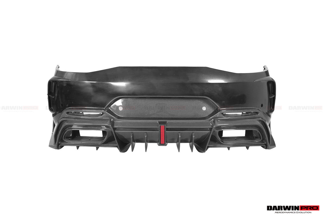 DarwinPRO 2019-2024 Mercedes Benz AMG GT50 GT53 GT43 GT63 GT63S 4Door Coupe X290 IMP Ver.2 Design Part Carbon Fiber Rear Bumper