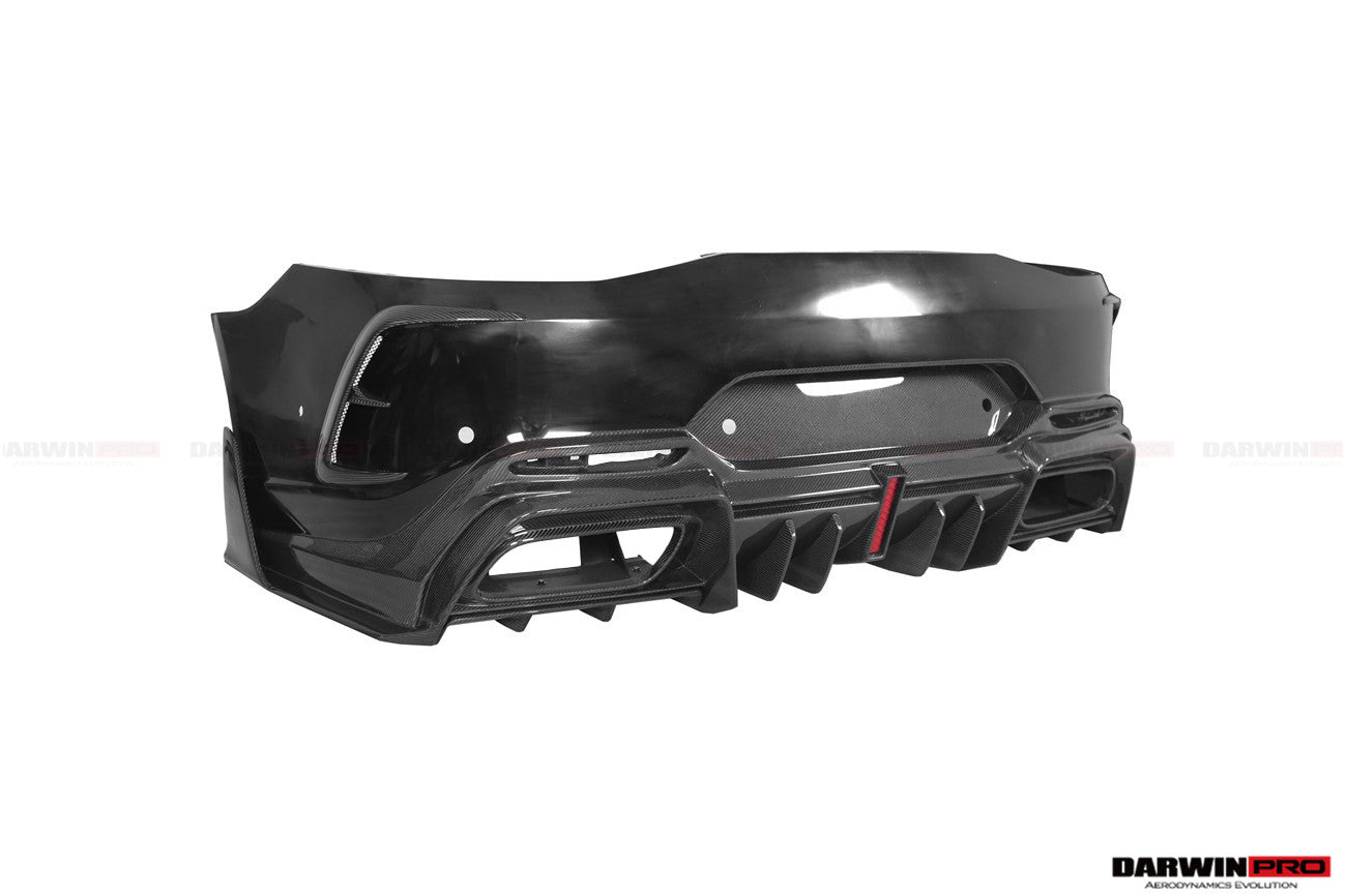DarwinPRO 2019-2024 Mercedes Benz AMG GT50 GT53 GT43 GT63 GT63S 4Door Coupe X290 IMP Ver.2 Design Part Carbon Fiber Rear Bumper