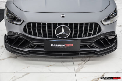 DarwinPRO 2019-2024 Mercedes Benz AMG GT50 GT53 GT43 4Door Coupe X290 IMP Performance Carbon Fiber Front Bumper Vent Trims