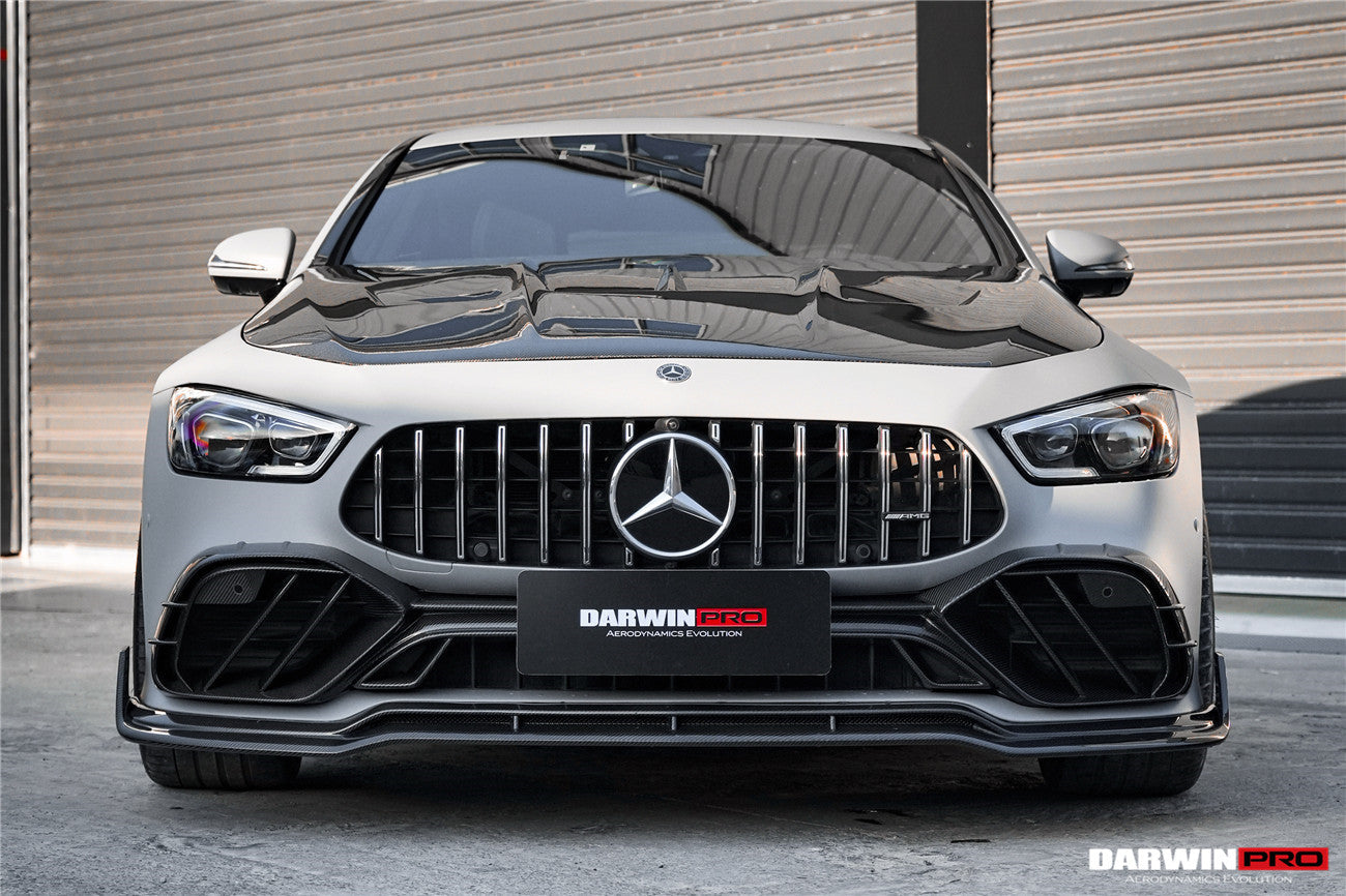 DarwinPRO 2019-2024 Mercedes Benz AMG GT50 GT53 GT43 4Door Coupe X290 IMP Performance Carbon Fiber Front Bumper Vent Trims