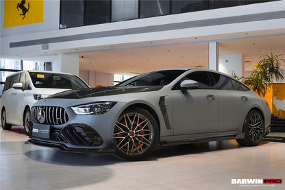 DarwinPRO 2019-2024 Mercedes Benz AMG GT50 GT53 GT43 4Door Coupe X290 IMP Performance Carbon Fiber Front Bumper Lip Splitter - DarwinPRO Aerodynamics