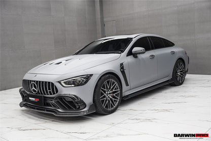DarwinPRO 2019-2024 Mercedes Benz AMG GT50 GT53 GT43 4Door Coupe X290 IMP Performance Carbon Fiber Front Bumper Lip Splitter - DarwinPRO Aerodynamics