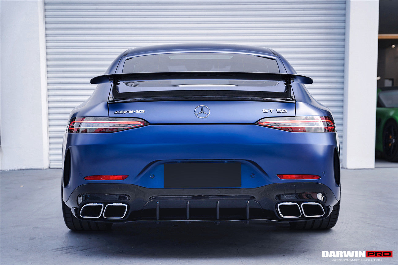 DarwinPRO 2019-2024 Mercedes Benz AMG GT 4Door Coupe X290 Carbon Fiber Trunk Spoiler Wing | Fit GT63, GT63S, GT53, GT50 - DarwinPRO Aerodynamics