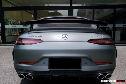 DarwinPRO 2019-2024 Mercedes Benz AMG GT 4Door Coupe X290 Carbon Fiber Trunk Spoiler Wing | Fit GT63, GT63S, GT53, GT50 - DarwinPRO Aerodynamics