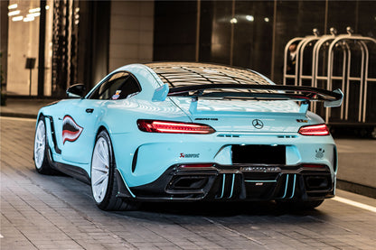 2017-2021 Mercedes Benz AMG GTC IMPII Part Carbon Fiber Rear Bumper With Exhasust tips