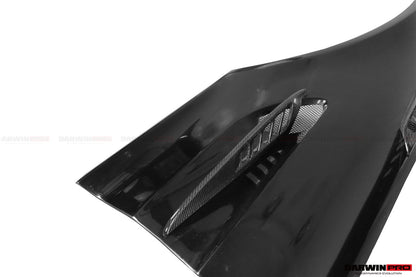 2015-2021 Mercedes Benz AMG GT & GTS & GTC & GTR BK Style Partial Carbon Fiber Front Fender - DarwinPRO Aerodynamics