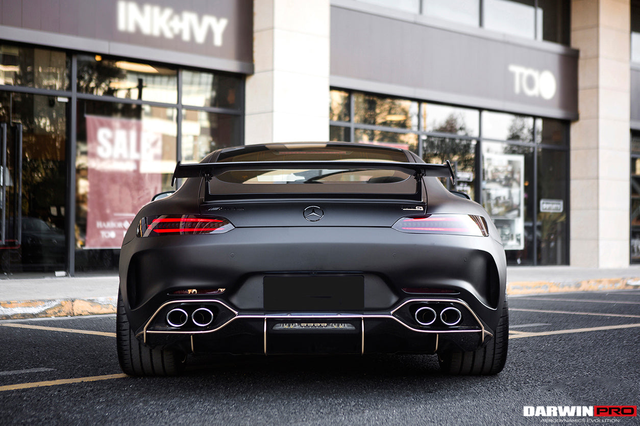 2017-2021 Mercedes Benz AMG GT GTS IMP Performance Partial Carbon Fiber Rear Bumper with Diffuser