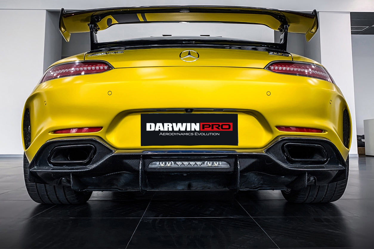 2017-2021 Mercedes Benz AMG GT GTS IMP Performance Partial Carbon Fiber Rear Bumper with Diffuser