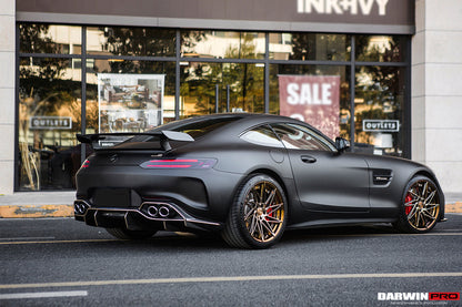2017-2021 Mercedes Benz AMG GT GTS IMP Performance Partial Carbon Fiber Rear Bumper with Diffuser