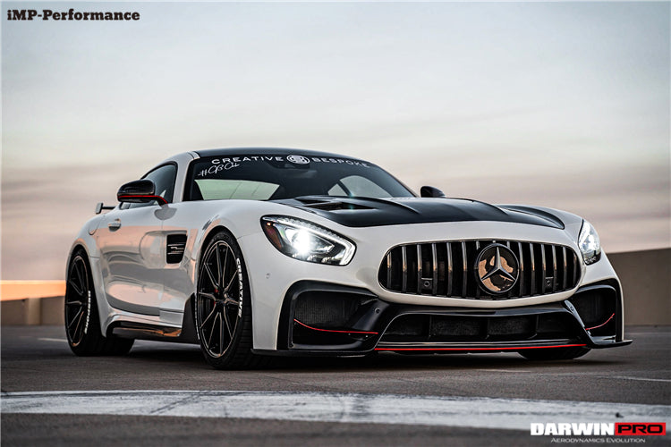 2015-2016 Mercedes Benz AMG GT GTS IMP Performance Part Carbon Fiber Front Bumper with Grill - DarwinPRO Aerodynamics