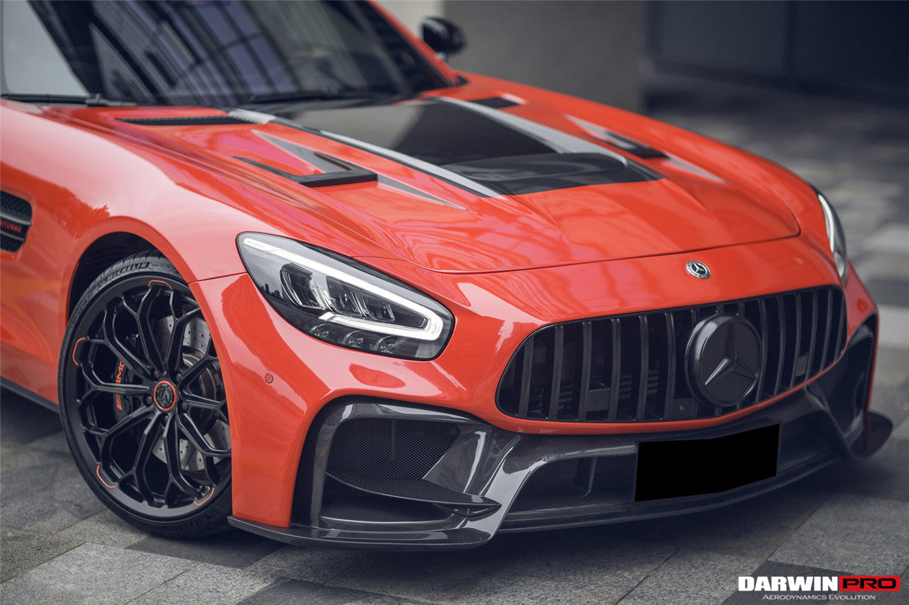 2015-2016 Mercedes Benz AMG GT GTS IMP Performance Part Carbon Fiber Front Bumper with Grill - DarwinPRO Aerodynamics