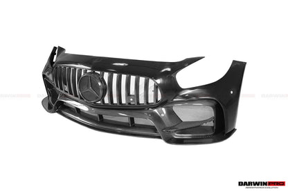 2015-2016 Mercedes Benz AMG GT GTS IMP Performance Part Carbon Fiber Front Bumper with Grill - DarwinPRO Aerodynamics
