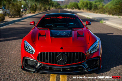 2015-2016 Mercedes Benz AMG GT GTS IMP Performance Part Carbon Fiber Front Bumper with Grill - DarwinPRO Aerodynamics