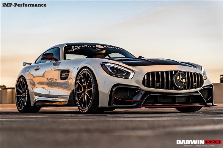 2015-2016 Mercedes Benz AMG GT GTS IMP Performance Part Carbon Fiber Front Bumper with Grill - DarwinPRO Aerodynamics