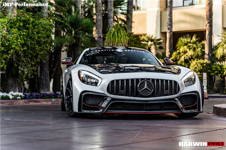 2015-2016 Mercedes Benz AMG GT GTS IMP Performance Part Carbon Fiber Front Bumper with Grill - DarwinPRO Aerodynamics