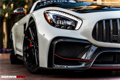 2015-2016 Mercedes Benz AMG GT GTS IMP Performance Part Carbon Fiber Front Bumper with Grill - DarwinPRO Aerodynamics