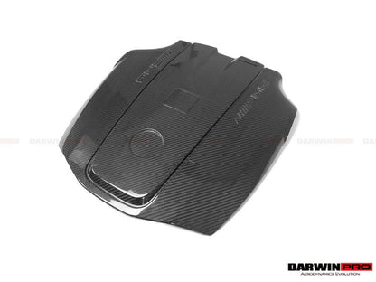 2015-2020 Mercedes Benz AMG GT GTS Autoclave Carbon Fiber Engine Cover Replacement - DarwinPRO Aerodynamics