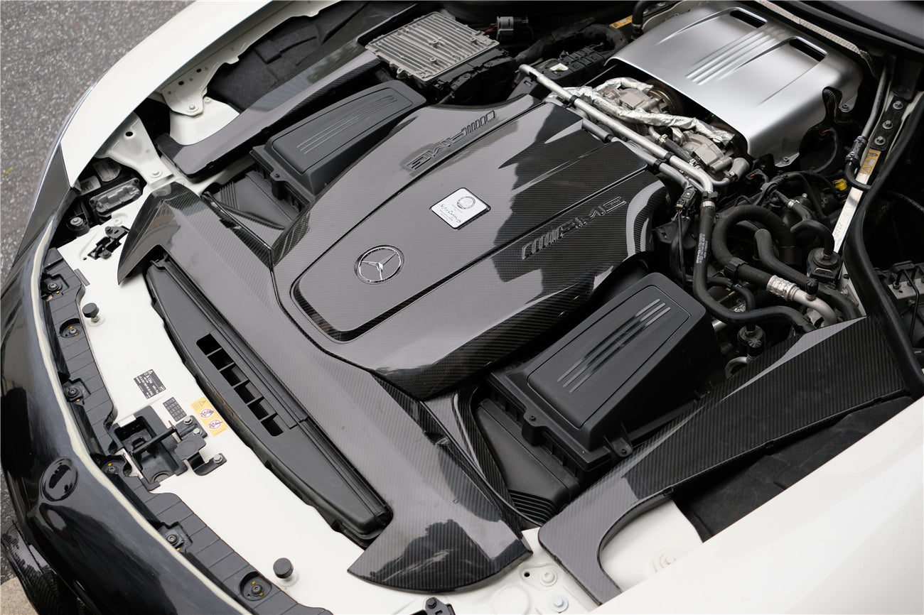 2015-2020 Mercedes Benz AMG GT GTS Autoclave Carbon Fiber Engine Cover ...