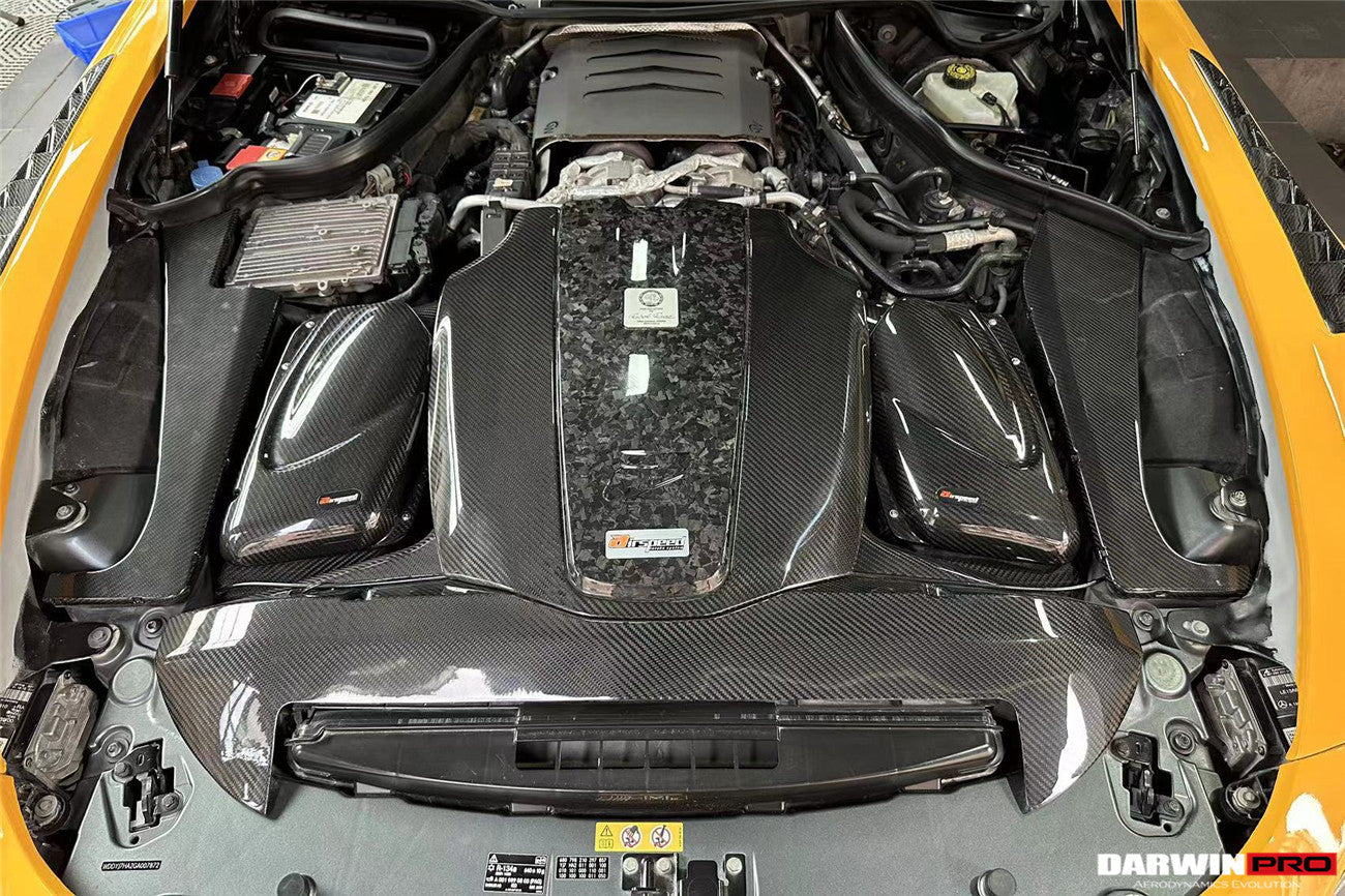 2015-2020 Mercedes Benz AMG GT & GTS Autoclave Carbon Fiber Radiator Cover Repalcement - DarwinPRO Aerodynamics