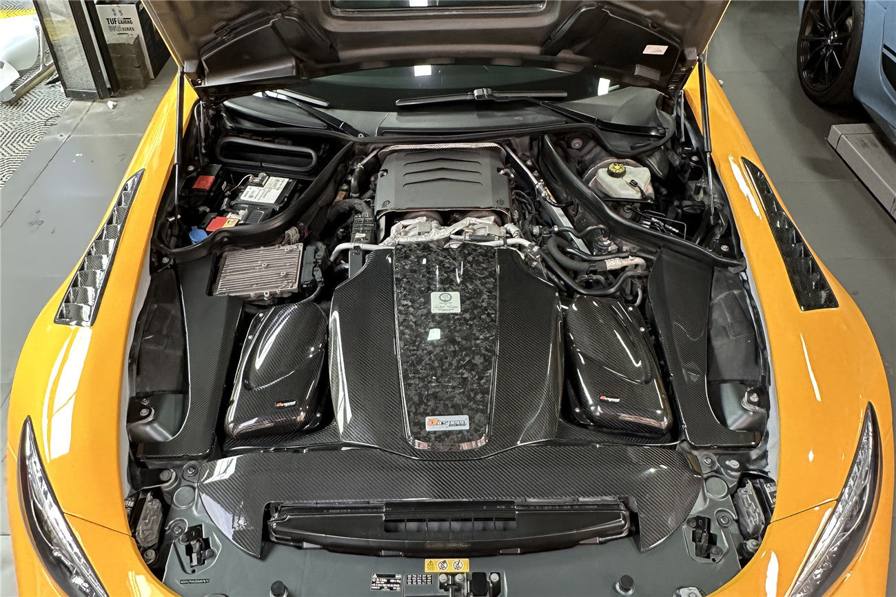2015-2020 Mercedes Benz AMG GT & GTS Autoclave Carbon Fiber Radiator Cover Repalcement - DarwinPRO Aerodynamics