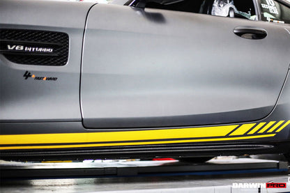 2015-2018 Mercedes Benz AMG GT & GTS Carbon Fiber Side Skirts Splitters - DarwinPRO Aerodynamics