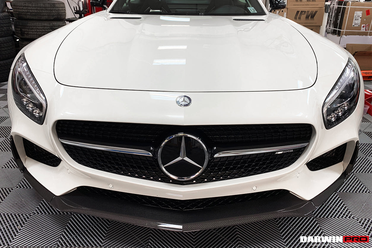 2015-2016 Mercedes Benz AMG GT GTS Carbon Fiber Front Lip - DarwinPRO Aerodynamics