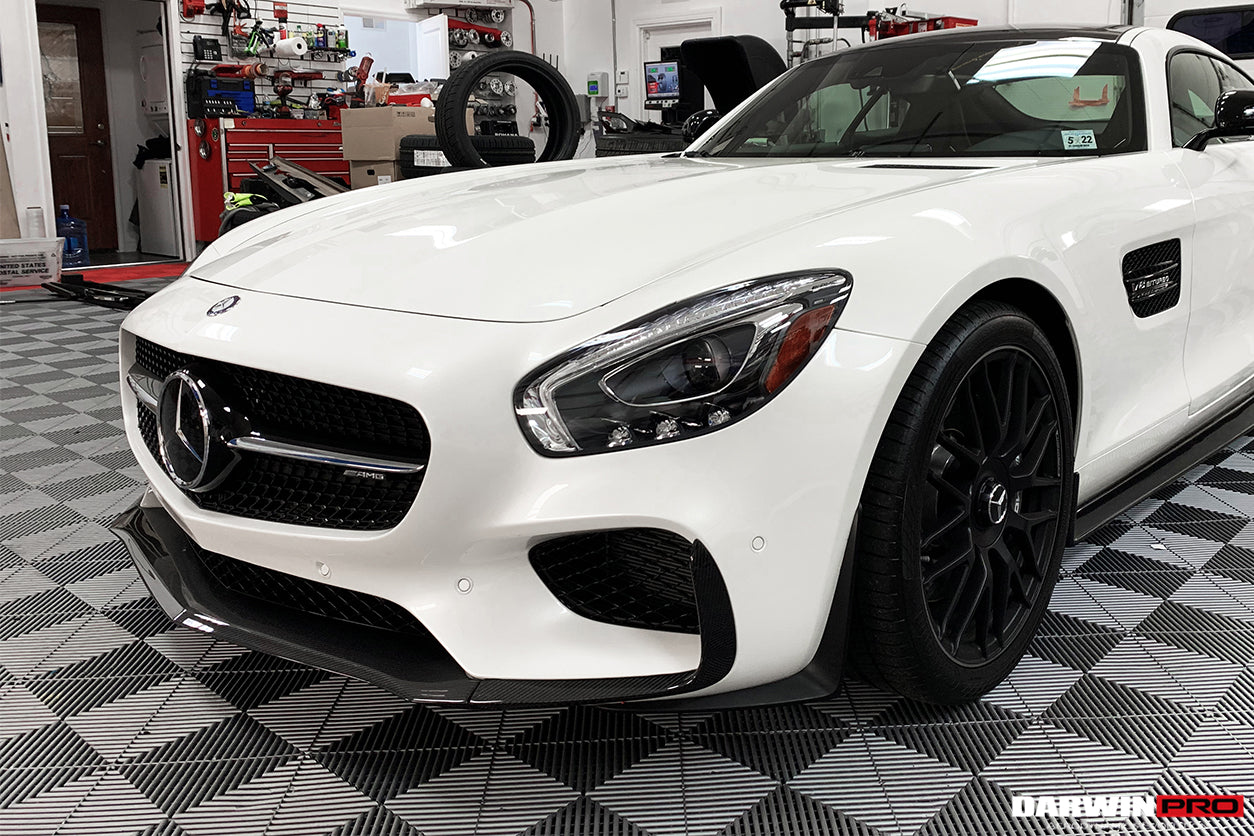 2015-2016 Mercedes Benz AMG GT GTS Carbon Fiber Front Lip - DarwinPRO Aerodynamics