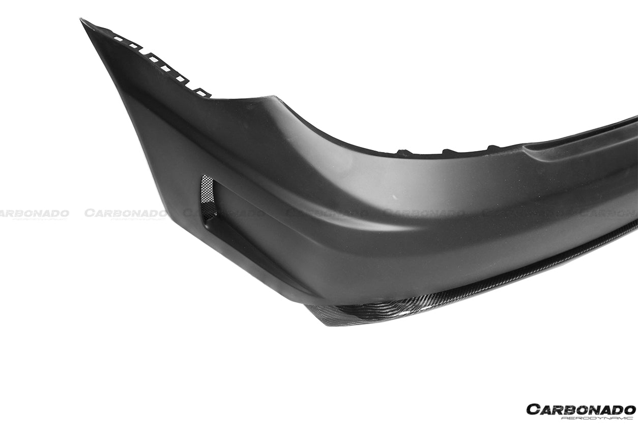 2008-2014 Mercedes Benz C Class W204 P Style Rear Bumper with Exhaust tips
