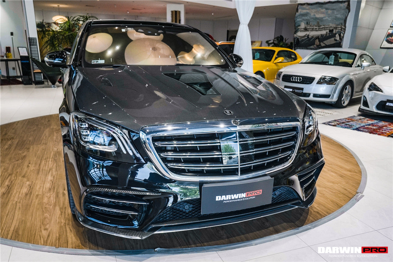 2014-2020 Mercedes Benz W222 Sedan iMP Design Carbon Fiber Hood | Fits S450, S550, S560, S63AMG, S65AMG