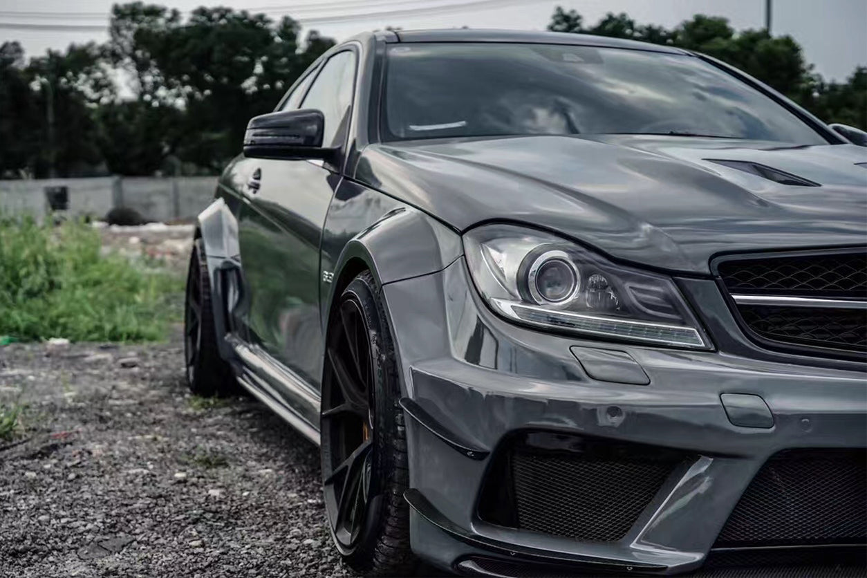 DarwinPRO 2012-2014 Mercedes Benz W204 C63 AMG BKSS Style Hood - DarwinPRO Aerodynamics
