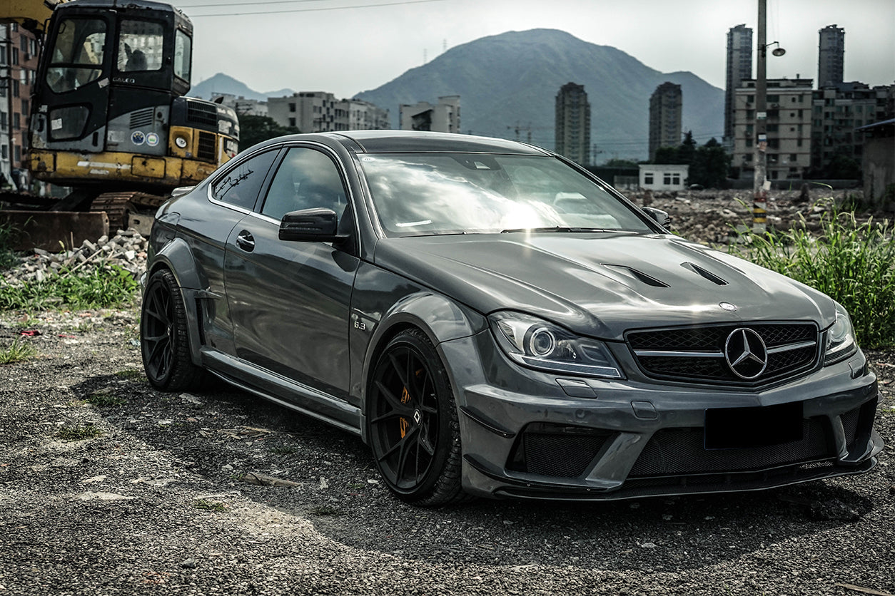 DarwinPRO 2012-2014 Mercedes Benz W204 C63 AMG BKSS Style Hood - DarwinPRO Aerodynamics