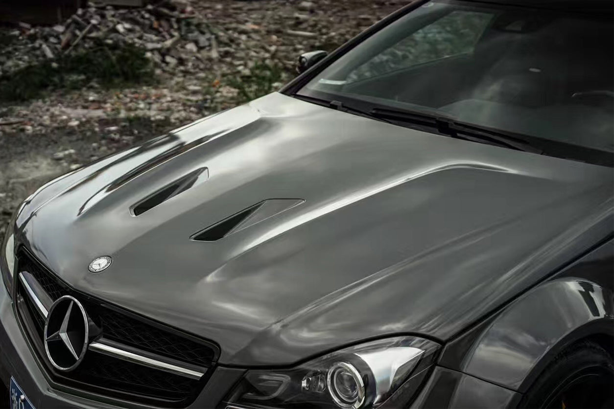 DarwinPRO 2012-2014 Mercedes Benz W204 C63 AMG BKSS Style Hood - DarwinPRO Aerodynamics