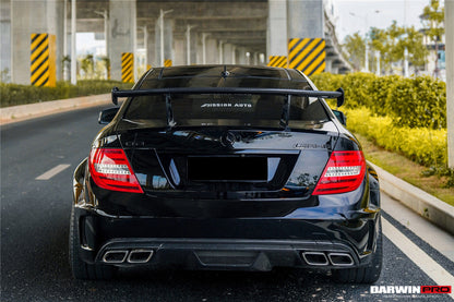 Mercedes Benz W204 C Class  C63 AMG Coupe BKSS Style Carbon Fiber Trunk Spoiler