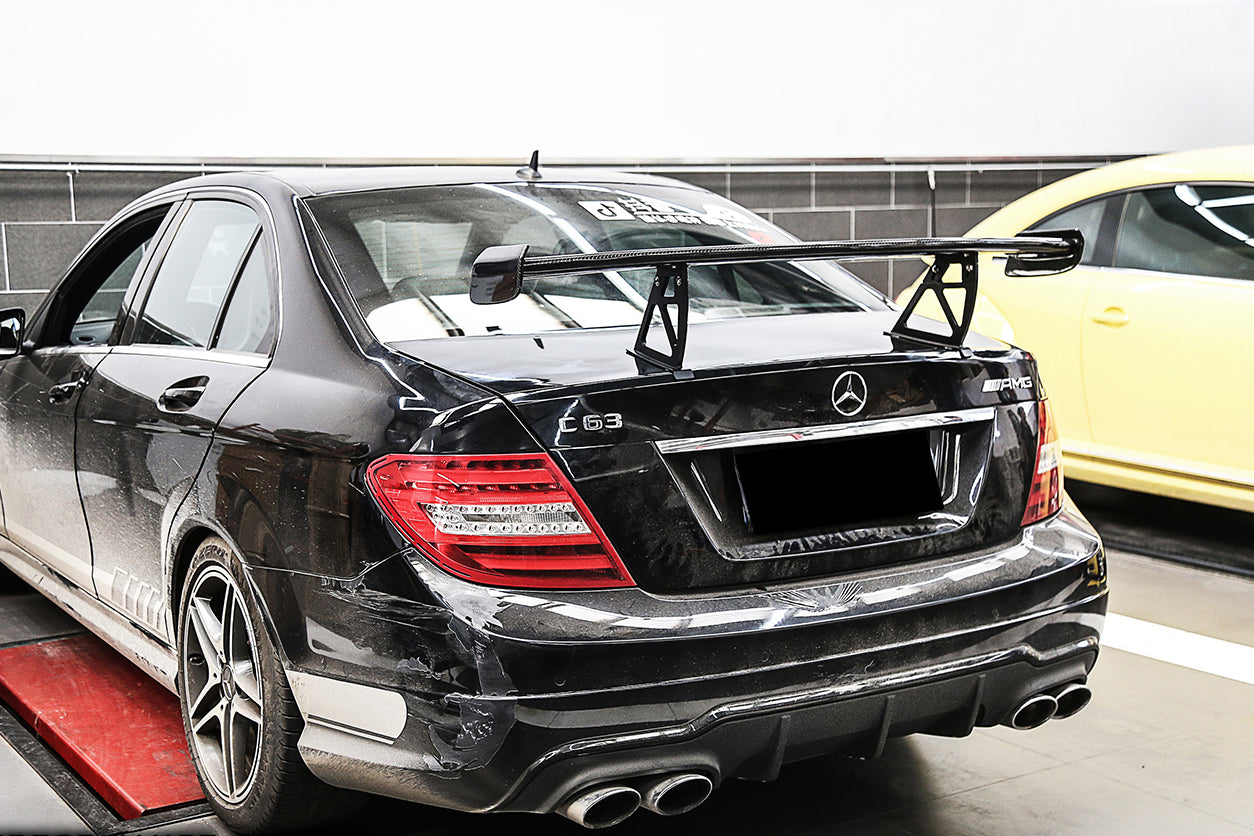 Mercedes Benz W204 C Class  C63 AMG Sedan BKSS Style Carbon Fiber Trunk Spoiler - DarwinPRO Aerodynamics