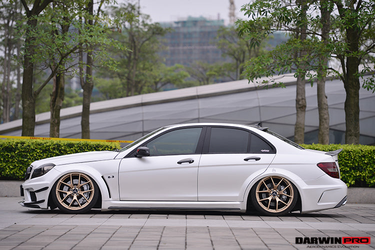 DarwinPRO 2012-2014 Mercedes Benz W204 C Class Sedan BKSS Style Wide Full Body Kit - DarwinPRO Aerodynamics