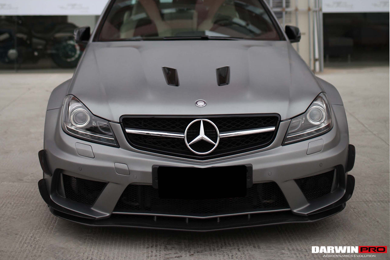 DarwinPRO 2012-2014 Mercedes Benz W204 C Class Sedan BKSS Style Wide Full Body Kit - DarwinPRO Aerodynamics