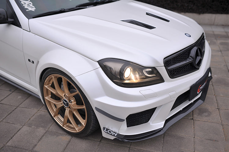 DarwinPRO 2012-2014 Mercedes Benz W204 C Class Sedan BKSS Style Wide Full Body Kit - DarwinPRO Aerodynamics