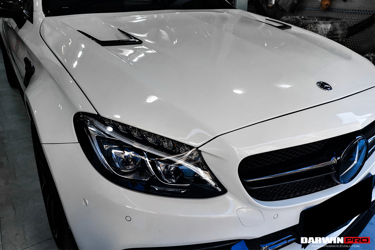 2015-2021 Mercedes Benz W205 C63 C63S AMG BKSS Style Hood - DarwinPRO Aerodynamics