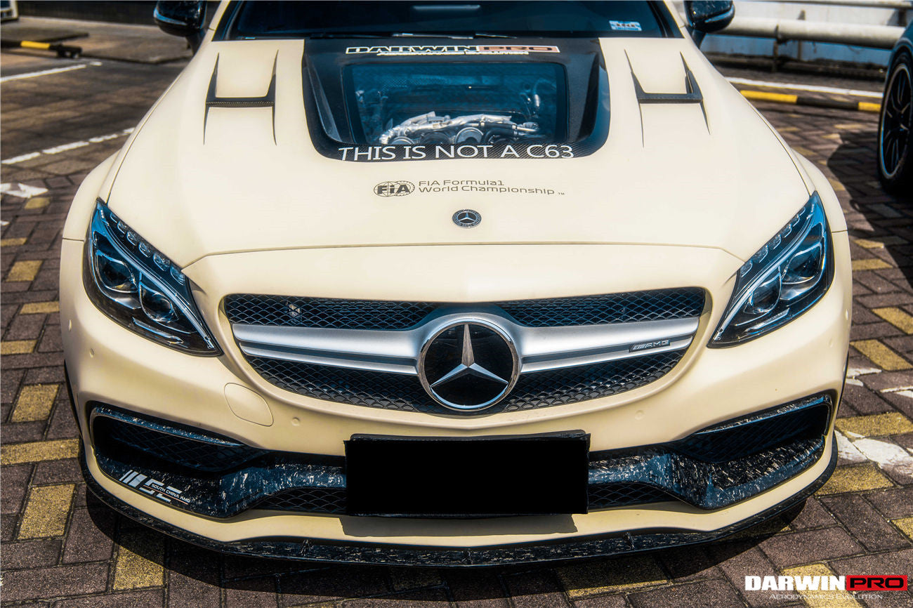 2015-2021 Mercedes Benz W205 C63 S AMG Coupe BKSS Style Carbon Fiber Front Lip