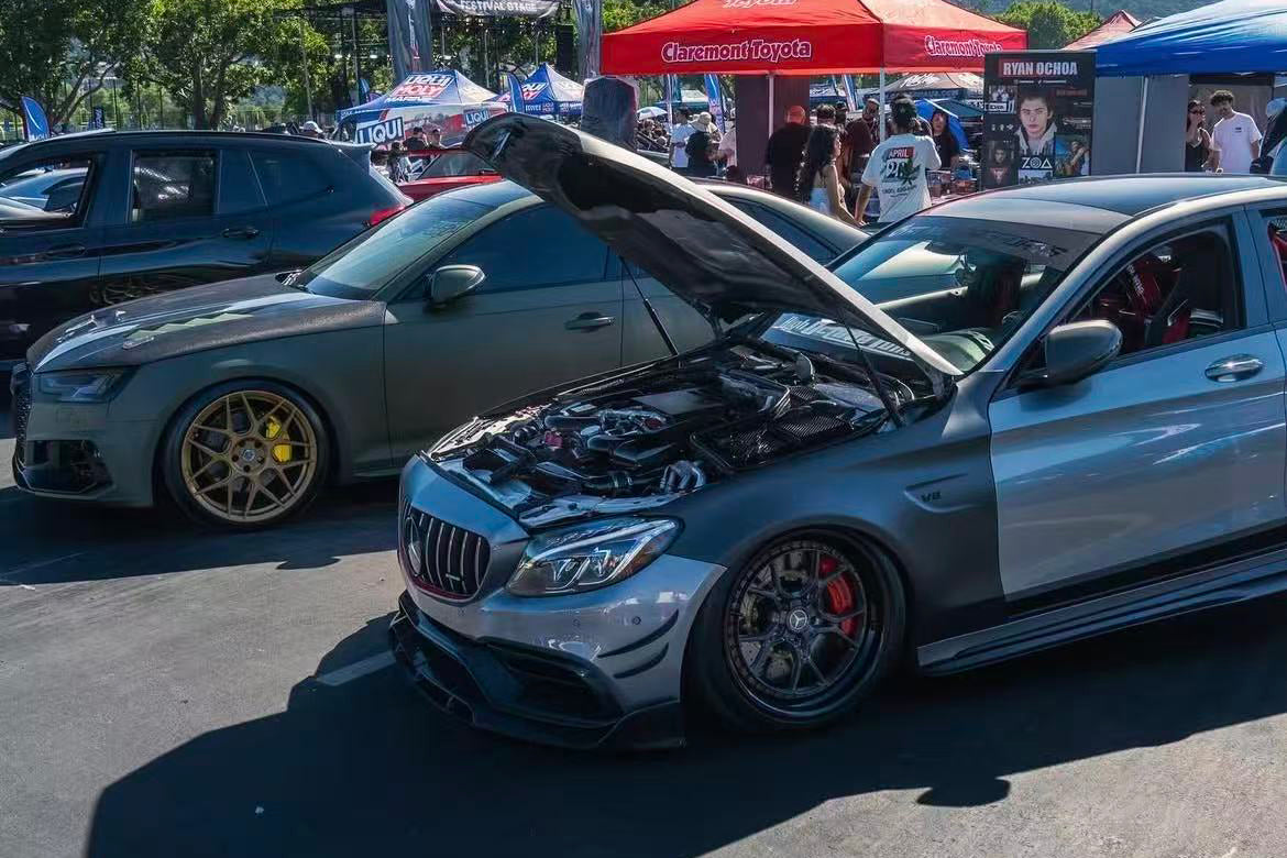 2015-2021 Mercedes Benz W205 C63 S AMG Sedan Carbon Fiber Fender - DarwinPRO Aerodynamics