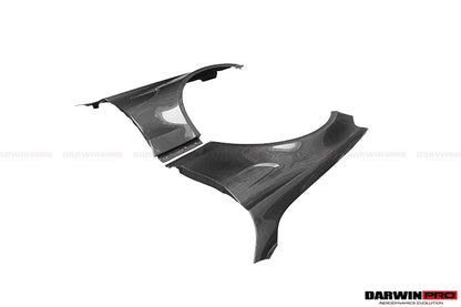 2015-2021 Mercedes Benz W205 C63 S AMG Sedan Carbon Fiber Fender - DarwinPRO Aerodynamics