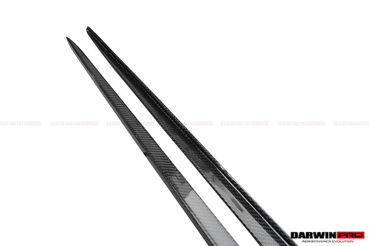 2015-2021 Mercedes Benz W205 C63 AMG C43 C Class Sedan Carbon Fiber Side Skirts Extension