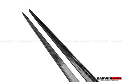 2015-2021 Mercedes Benz W205 C63 AMG C43 C Class Sedan Carbon Fiber Side Skirts Extension