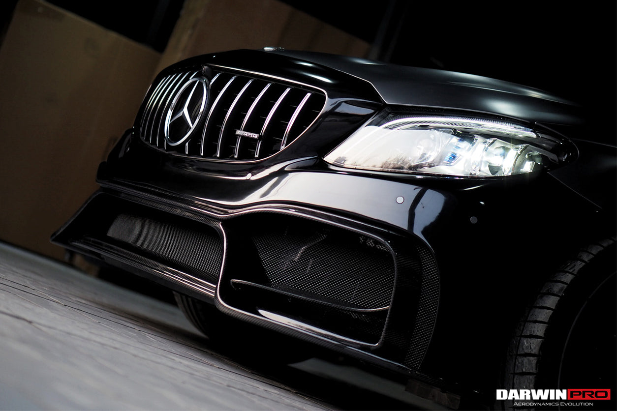 2015-2021 Mercedes Benz W205 C63 S AMG Sedan IMP Performance Partial Carbon Fiber front bumper - DarwinPRO Aerodynamics